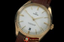 Replica Omega Deville Tresor RG/LE White Miyota 8205