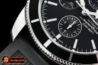 Breitling SuperOcean Heritage II Chronograph SS/RU Blk OMF A7750