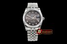 Rolex DateJust Jub Flt SS/SS Dark Grey Diam BP A3135 Mod