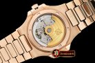 Patek Philippe Nautilus 5711 40mm Diams RG/RG Diams Miyota 9015 Mod