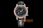 PP0277A - Celestial Sky Moon Date Diams RG/LE Black MY9015 Mod