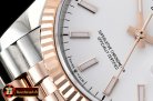 Rolex DateJust 36mm Jub Flt 904L RG/SS Wht/Stk GMF A2836