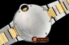 Cartier Balon Bleu Ladies 33mm YG/SS Wht BVF Jap NH05