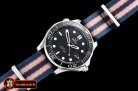 Omega Seamaster Diver 300m Co-Axial Cer SS/NY Black BP A2836