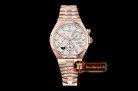 VACH. CONSTANTINE Overseas Dual Time Power Reserve RG/RG Wht TWA A1222
