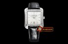 VACH. CONSTANTINE Toledo 1951 Bag. Diams SS/LE White/Stk/Num Miyota 9015