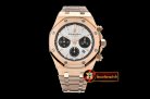 Audemars Piguet Royal Oak Chronograph 26320ST RG/RG Wht/Blk JHF