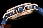 Hublot Big Bang Evolution DIAM/RG/RU Blue Skele A7750 Mod