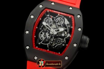 RM076E - RM055 Bubba Watson Tourbillon CER/PVD/RU Custom Skeleto