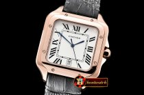 Cartier Santos De Cartier 2018 Ladies RG/LE Wht Swiss Qtz