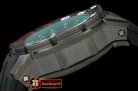 RM075B - PVD Black/RU Black/Green Asian 7751 Decorated