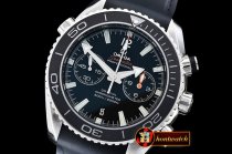 Replica Omega Planet Ocean 45mm Chrono SS/RU Black BP A7750 Mod9