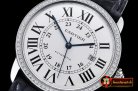 Replica Cartier Ronde Louis Cartier SS/LE White Diam A2892