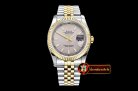 Rolex Datejust DJ 36mm Jub Flt YG/SS Light Grey Stk BP A3135 Mod