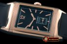 JL078F - Reverso Classique RG/LE Black Num/Stk Jap Qtz