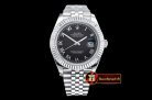 Rolex Datejust II DJ2 41mm Jub Flt SS/SS Black Roman BP A3235 Mo