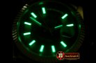 Replica Rolex DayDate Fluted Green SS/LE Asian 2813