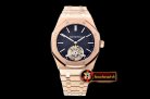 Audemars Piguet Royal Oak Extra Thin Tourb RG/RG Blue JF Flying Tourb