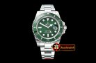Rolex Submariner 116610LV 904L SS/SS Green GMF SA3135