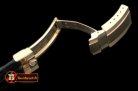 Replica Rolex Black Croc Strap YG 20/16/ New Insignia Deployant