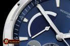 Vach. Constantine Overseas Dual Time Power Reserve SS/RU Blue TWA A1222