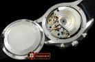 IWC0284 - Portuguese Chrono SS/LE Wht/Blue A-7750 New Improved