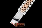 Rolex Datejust Man DJ 36mm Jul Flt 904L RG/SS Blk/Stk ARF A3135 Mod