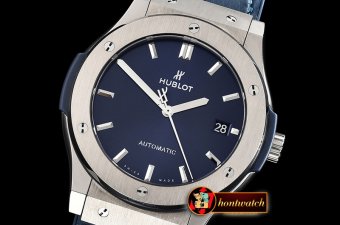 Hublot Classic Fusion Bang 45mm TI/LE/RU Blue WWF A2892 Mod