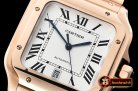 Cartier Santos De Cartier 2018 Mens XL RG/RG Wht BVF MY9015