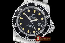 Tudor Vintage SUB Ref.76100 SS/SS Black Asia 2836