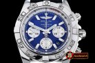BSW0317D - Chronomat B01 SS/SS Blue Sticks A-7750 28800bph JF