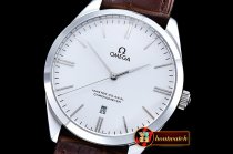 Omega De Ville Tresor Master CoAxial SS/LE White Asia 2813