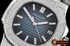 Patek Philippe Nautilus Mens 40mm Diams SS/LE Blue Sticks MY9015 Mod