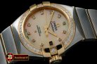 OMG0351A - Double Eagle Ladies Auto SS/YG Gold Diamonds J-Miyota