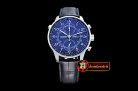 IWC0333 - Portuguese Chronograph Rattrapante SS/LE Blue A7750