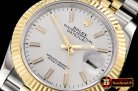 Rolex DateJust 36mm Jub Flt YG/SS White/Stick BP A2813