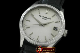 PP0175A - 5107 Calatrava SS/LE White Jap Miyota 9015