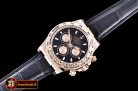 Replica Rolex Daytona 18K RG Wrp RG/LE Blk Stk BP A7750 Mod4130