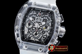 RM082B - RM011 Felipe Messa Big Date Sapphire Limited Black A-77