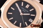 PP0197 - Nautilis Jumbo 18K Wrapped RG/LE Black BP Miyota 9015