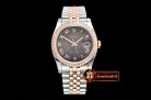 Rolex Datejust Man DJ 36mm Jub Flt RG/SS Black MOP Roman BP A313