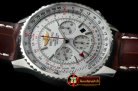 BSW0287A - Navitimer GMT SS/LE White A-7750