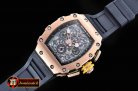 Richard Mille RM011-03 New Gen Flyback RG/VRU Black A7750 Mod
