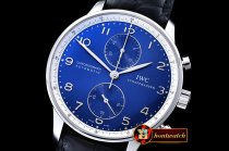 IWC Portuguese Chrono SS/LE Blue Laureus ZF A79350 Mod