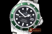 Rolex Submariner Ref.16610LV SS/SS Black JF A3135 Mod