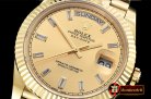 Rolex DayDate 40mm Flt YG/YG Gold Baug. Diam BP A2836