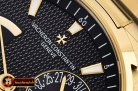 VACH. CONSTANTINE Overseas Dual Time Power Reserve YG/YG Blk TWA A1222