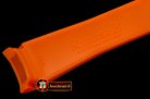 ROLACC021D - Orange Rubber Strap 20/18 with Insignia Clasp