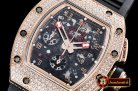 Richard Mille RM011-03 Flyback Chrono Diams RG/RU KVF A7750 Mod