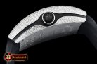 Franck Muller Vanguard Mens V45 Glacier Diams SS/LE/RU Blk ABF A2824